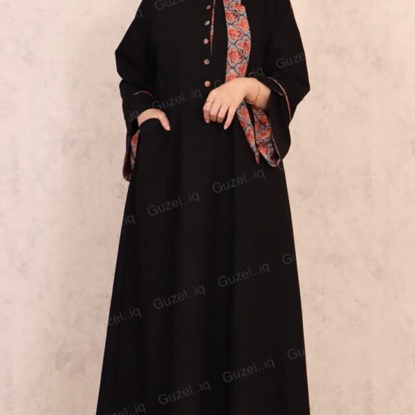 عباي مشجرة لون أسود